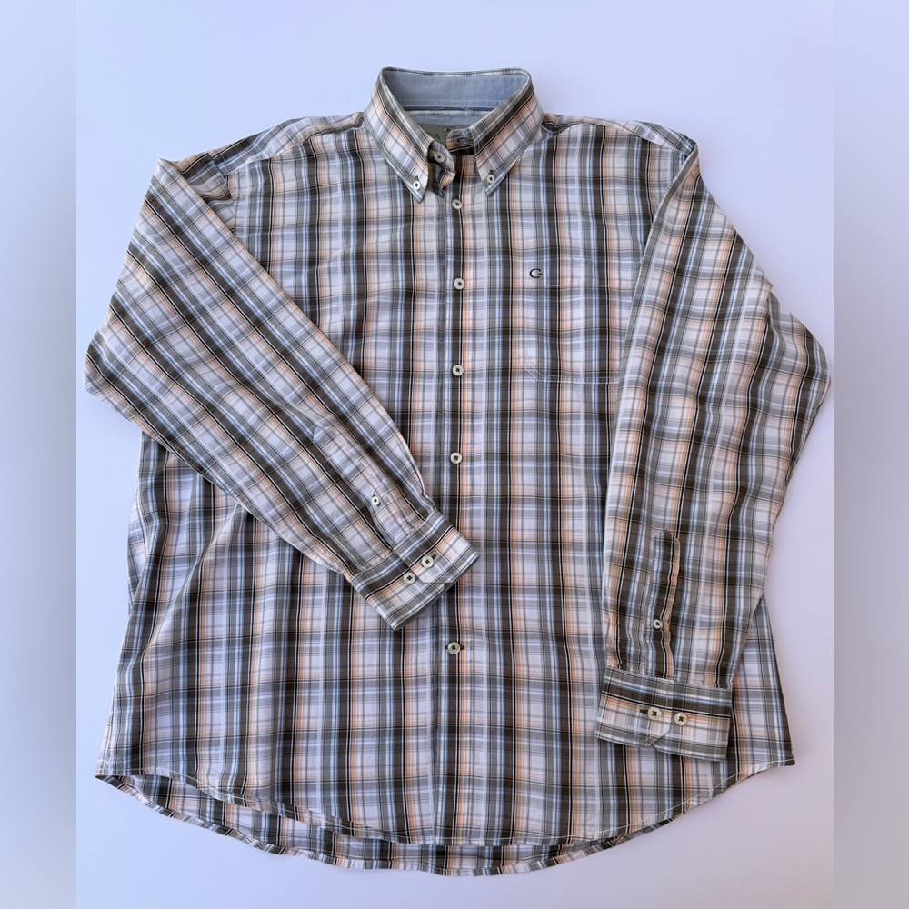 Men’s CANDA Brand 1925 Long Sleeve Plaid Shirt Size XL​​